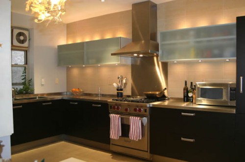 Our kitchen with Poliform cabinets and a Wolf stove Our kitchen with Poliform cabinets and a Wolf stove