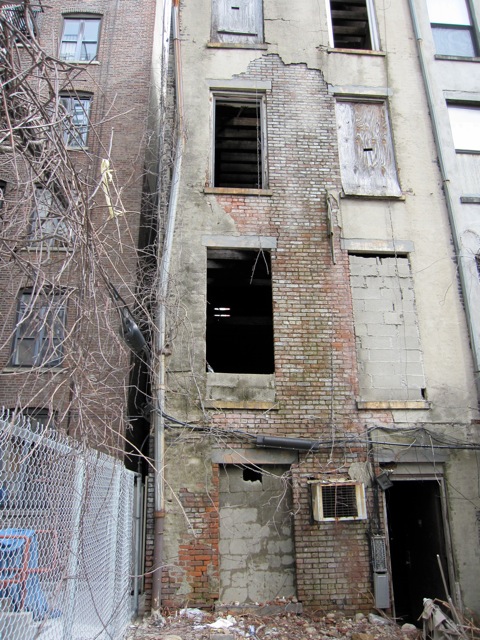 Huge windows on a townhouse shell in Harlem Huge windows on a townhouse shell in Harlem