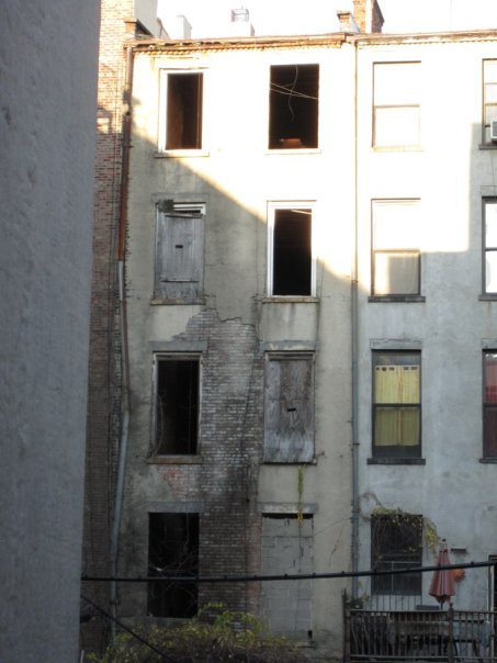 The back of 168 West 123rd Street The back of 168 West 123rd Street