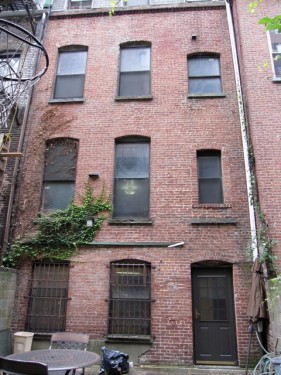 Back wall Back wall showing building was in great condition