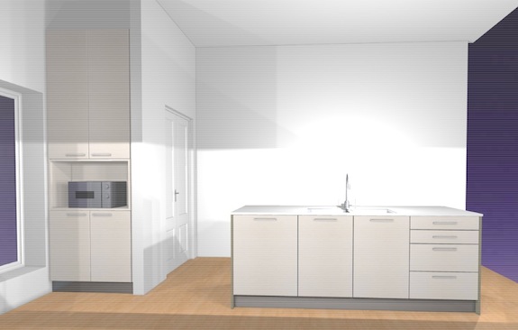 3D Rendering of Harlem brownstone kitchen 3D Rendering of Harlem brownstone kitchen