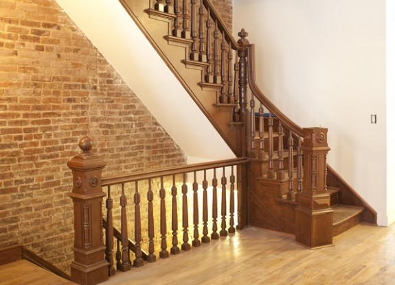 The stairs after renovation The stairs after renovation