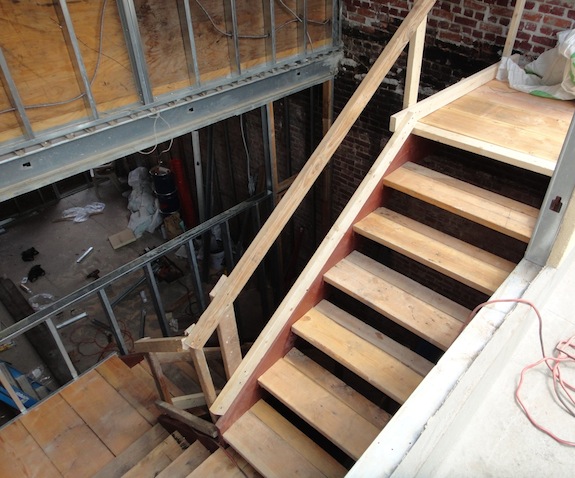 Clerestory windows from stairwell into bedrooms