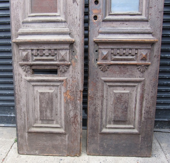 The bottom (exterior) of the old door we bought for our brownstone The bottom (exterior) of the old door we bought for our brownstone
