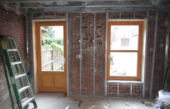 Window and door installed in Harlem townhouse rehab