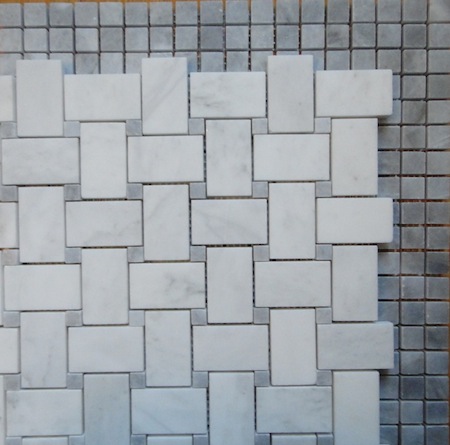 entry foyer - basket weave with gray dots with border entry foyer - basket weave with gray dots with border