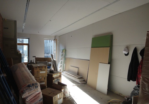 living room drywall