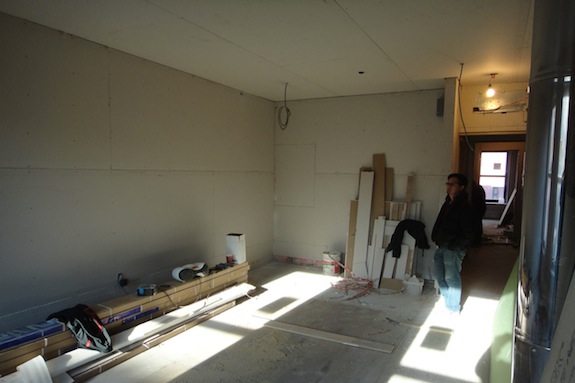 master bedroom drywall