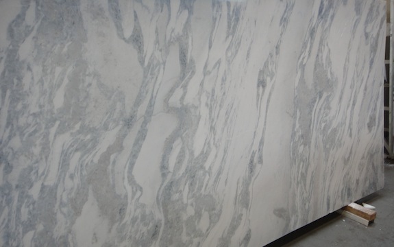 bluish marble with wavy veins