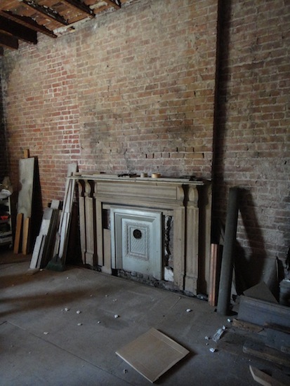fireplace in Harlem townhouse shell fireplace in Harlem townhouse shell